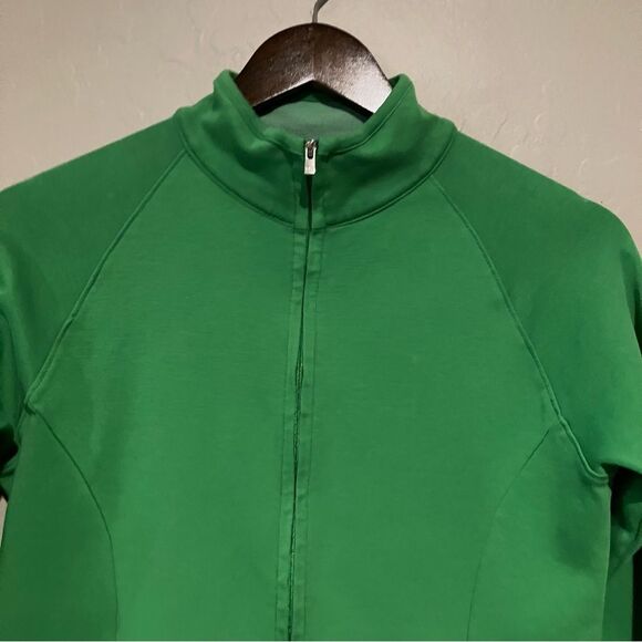 Peter Millar 100% Cotton Green Zip-Up Lightweight Stretch Jacket Women's Size S - Picture 7 of 14